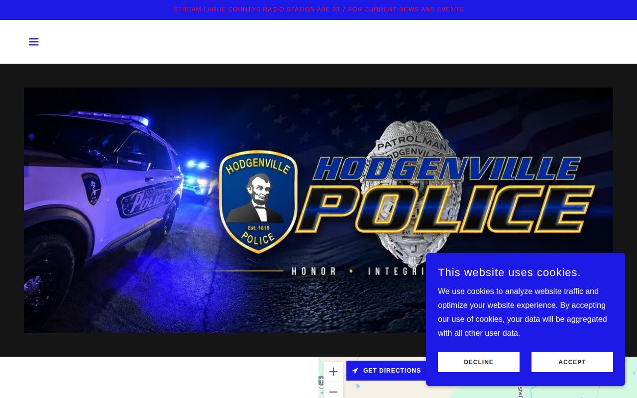 Hodgenville Police contact details for LaRue County arrest records